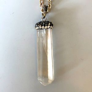 Extra Large Crystal Quartz Necklace